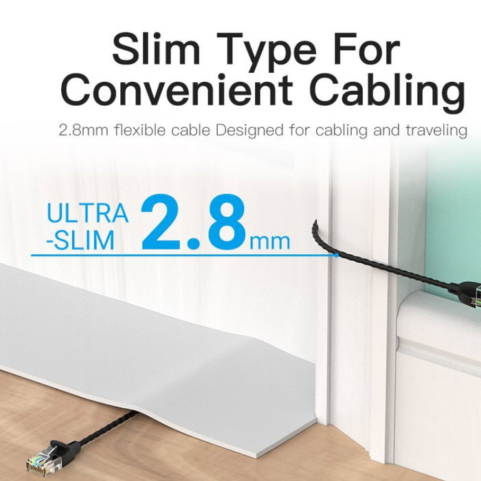 Vention Cable de red RJ45 UTP IBIBH Cat.6A 2m negro Vention Cable de red RJ45 UTP IBIBH Cat.6A 2m negro